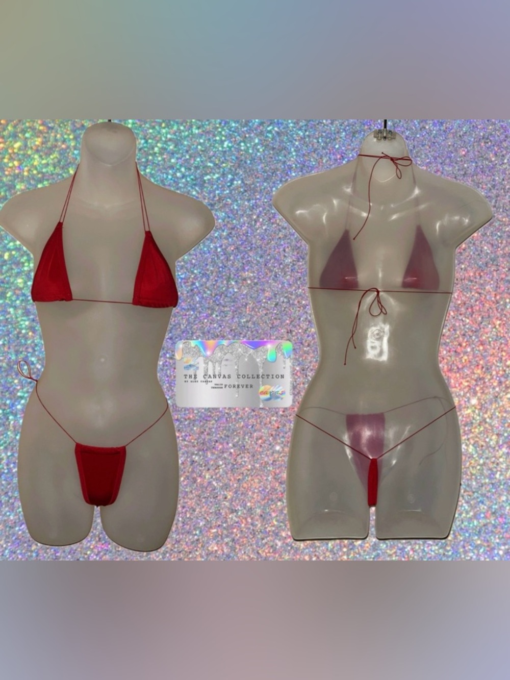 EXOTIC DANCEWEAR: Solid Burgundy 2 piece Bikini Set